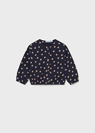 Mayoral Kız Bebek 3'lü Takım (1-4 Yaş) – Uzun Kollu Tişört, Puantiyeli Hırka ve Düz Tayt