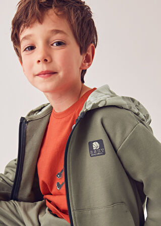 Mayoral 4-10 Yaş Erkek Çocuk Üçlü Takım | Fermuarlı Kapüşonlu Kahve Hırka, Eşofman Altı Seti (Kahve ve Antrasit)