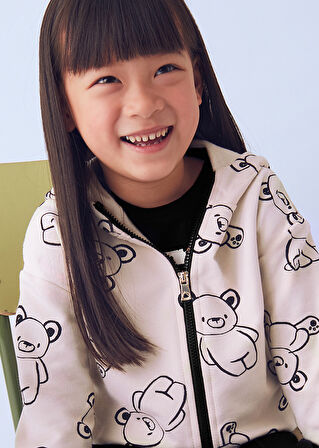 Mayoral Kız Çocuk 3’lü Takım - Şardonlu Kapüşonlu Sweat & 2 Eşofman Altı