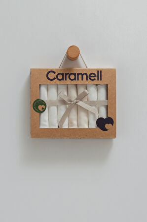 CARAMELL 7 Lİ PENYE MENDİL SET - EKRU
