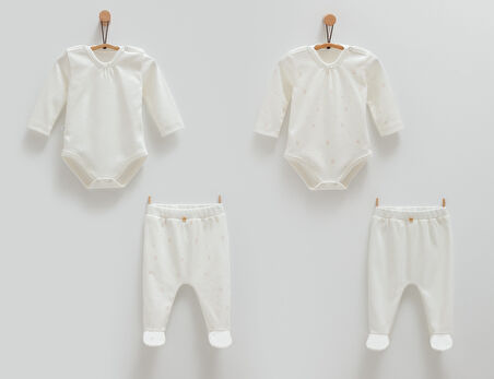 CARAMELL COLOR RABBİT 4 LÜ SET - EKRU