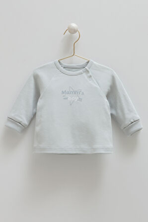 CARAMELL 03-18 AY TRİKO PENYE ASTARLI YELEKLİ ÜÇLÜ TAKIM - MAVİ