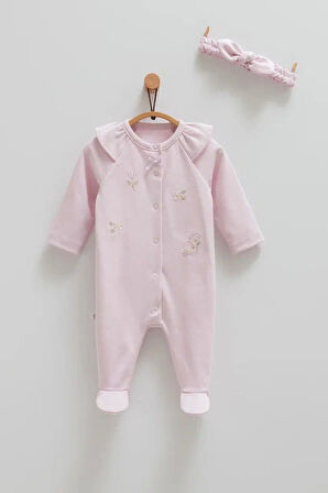CARAMELL CUTE RABBİT BAND BEBEK TULUM SET - LİLA