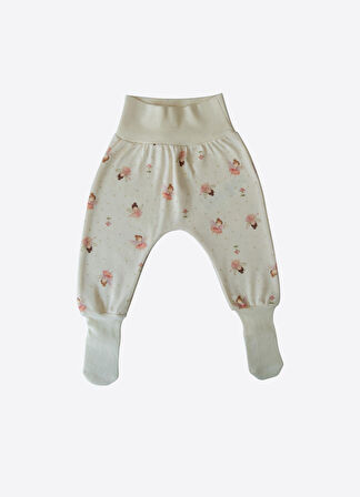 KİTİKATE ORGANİK FLY ÜÇLÜ ÇORAPTOLONLU TAKIM - BEJ