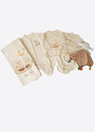 KİTİKATE ORGANİK ANNESİNİN KUZUSU 12 Lİ ZIBIN SET - EKRU