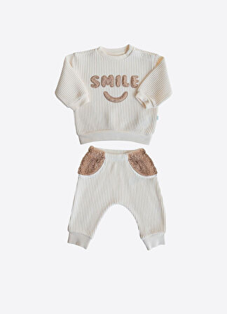 KİTİKATE ORGANİK SMILE İKİLİ TAKIM - BEJ