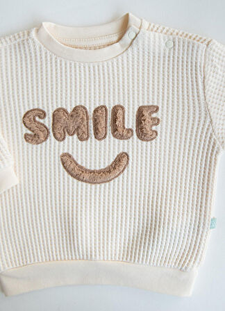 KİTİKATE ORGANİK SMILE İKİLİ TAKIM - BEJ