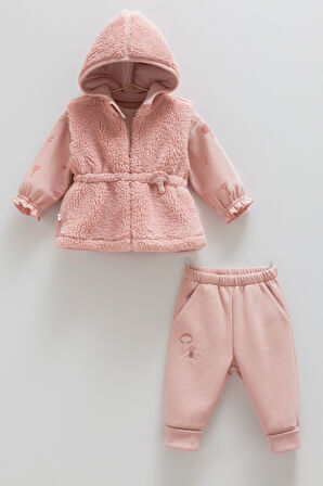 CARAMELL MUSHROOM HIRKALI ÜÇLÜ TAKIM (03-24 AY ARASI) - GÜL KURUSU