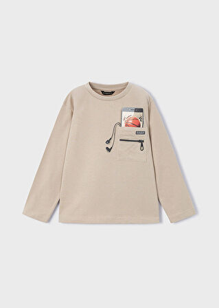 Mayoral Çocuk Sweat 4-10 Yaş | %100 Pamuk, Uzun Kollu, Bisiklet Yaka, Baskılı, Yumuşak Doku