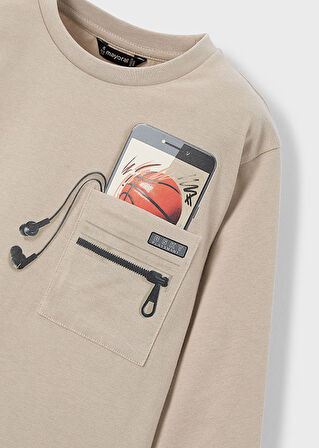 Mayoral Çocuk Sweat 4-10 Yaş | %100 Pamuk, Uzun Kollu, Bisiklet Yaka, Baskılı, Yumuşak Doku