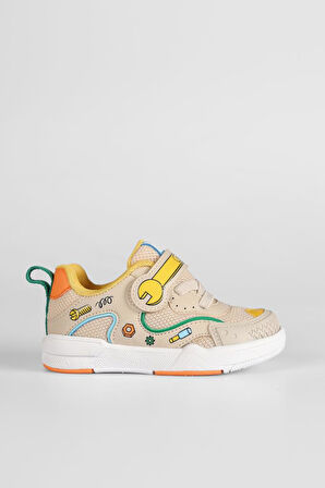 20-25 Numara Erkek Çocuk Spor Ayakkabı – Anatomik Tabanlı, Cırtlı ve Lastikli Kapamalı, Baskılı, Konforlu