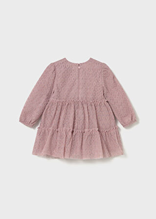 Kabarık Tül Detaylı Kız Bebek Elbisesi | Mayoral 1-4 Yaş Abiye