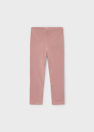 Mayoral 4-10 Yaş Kız Çocuk Bej Renk Çiçek ve Kız Baskılı Pamuklu Sweat, Pembe ve Gri Taytlı 3’lü Takım