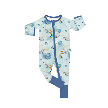 KIDZEE BLAST OFF ZEE-SUIT 1.0 TOG UYKU TULUMU (01-03 YAŞ) - AÇIK MAVİ