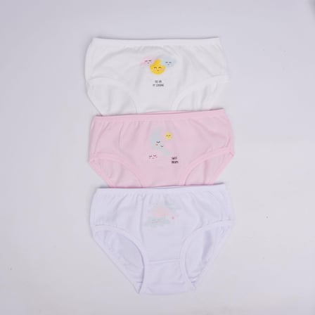 UGLY DUCK BERYU KIZ 3 LÜ SLİP SET - ÇOK RENKLİ