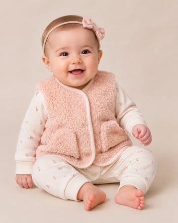 CARAMELL1-12 AY ARASI HAPPY WİNTER YELEKLİ TULUM - VİZON