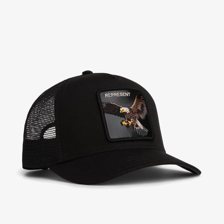 Goorin Bros Represent Eagle Trucker Unisex Siyah Şapka