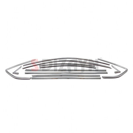 S-Dizayn Citroen C5 Krom Cam Çerçeve Seti 12 Prç 2008-2017 (Bütün-Formlu)