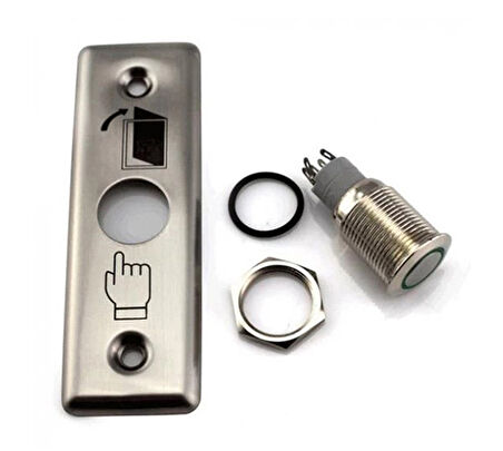 Sarkey SR 720 NO/NC Paslanmaz Metal Kapı Butonu