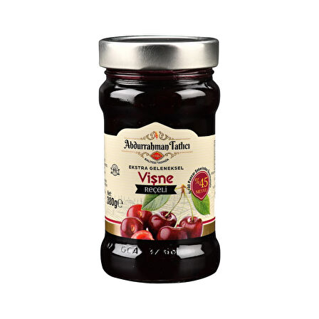 Abdurrahman Tatlıcı Vişne Reçeli 380 gr Cam x 3 Adet