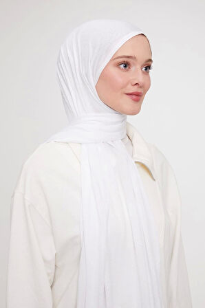 Lavander Penye Şal Beyaz