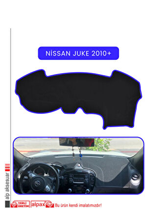Nissan Juke 2010+ Torpido Koruma  Halısı -  Mavi Kenar
