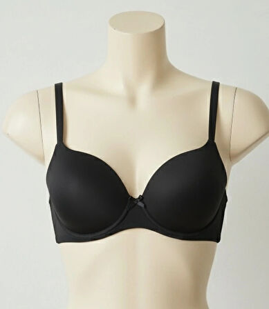 Bicomi Mikro Kumaş Push Up Dolgulu Balenli Günlük Tek Destekli Sütyen