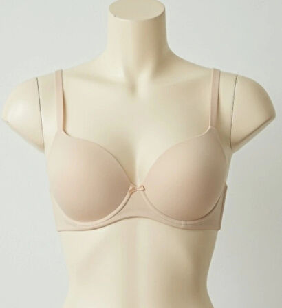 Bicomi Mikro Kumaş Push Up Dolgulu Balenli Günlük Tek Destekli Sütyen