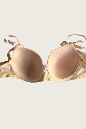 Bicomi Siyah-Kırmızı 2li Mikro Kumaş İçi Boş Balenli Günlük Desteksiz Sütyen