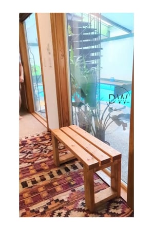 Dizywood Masif Ahşap Bank Bench – Dekoratif Oturma Bankı