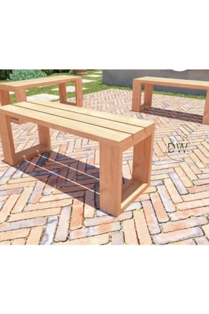 Dizywood Masif Ahşap Bank Bench – Dekoratif Oturma Bankı