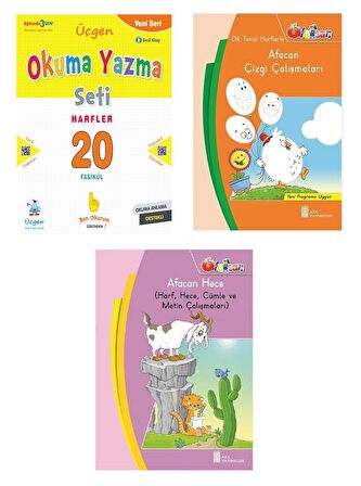 1.Sınıfa Hazırlık Seti (Afacan Hece +Çizgi Çalışmaları+20 Fasikül Harfler)