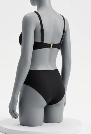 Bicomi Straplez Balenli Doğal Form Veren Zebra Desenli Konfor Bikini Takımı