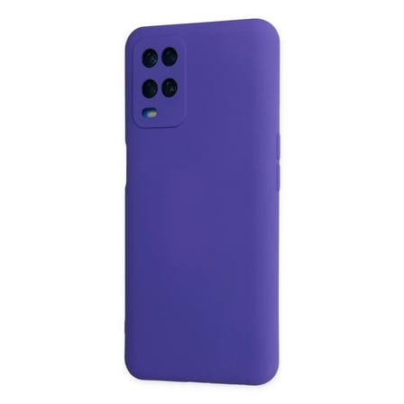 Oppo A54 4G Kılıf Nano içi Kadife Silikon - Mor