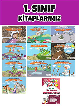 Ata 1.Sınıf 2.Dönem Yeni Nesil Sorularla Çıtır Çıtır Soru Bankası + 10 lu Okuma Hikaye Seti