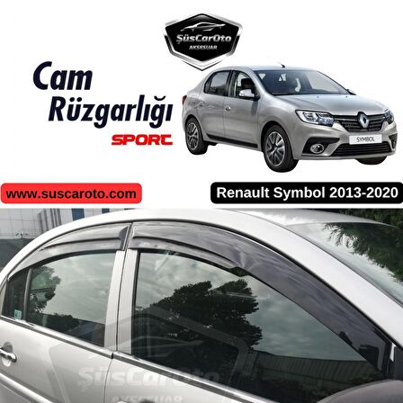 Renault Symbol 2013-2020 Uyumlu Mugen Cam Rüzgarlığı Seti Piano Black 4'lü İthal