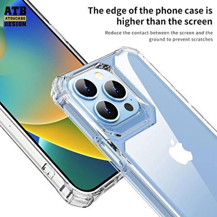 Smcase Apple iPhone 14 Pro Kılıf Darbeye Dayanıklı Kristal Alp Sert Pc Kapak