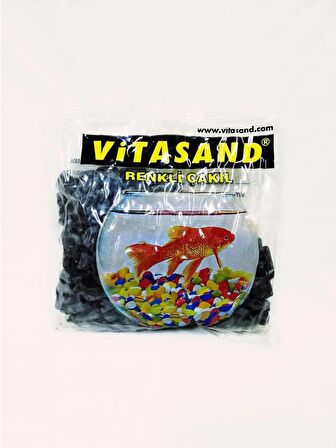 Vitasand Siyah Akvaryum Çakılı