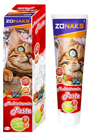 Yetkili Satıcı - Zonaks Kedi Multivitamin Paste 100 Gr.