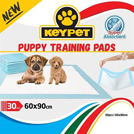 Keypet Köpek Çiş Eğitim Pedi 60x90 cm 30 adet