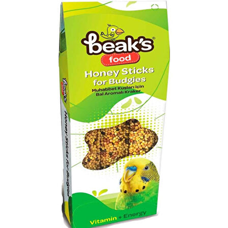 Beaks Ballı 3’Lü Muhabbet Kuşu Krakeri 90 gr