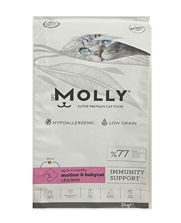 Molly Mother Babycat Tavuklu Yavru Kedi Maması 2 Kg