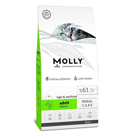 Molly Sterilised Somonlu Kısır Kedi Maması 2 Kg