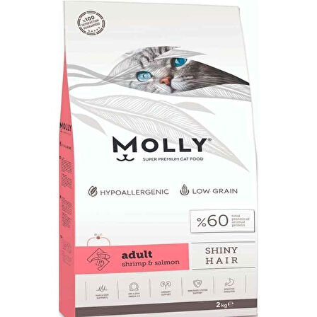 Molly Karides Ve Somonlu Yetişkin Kedi Maması 2 Kg