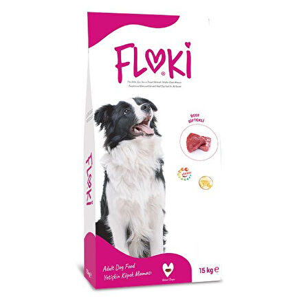 Floki Biftekli Yetişkin Köpek Maması 15 Kg