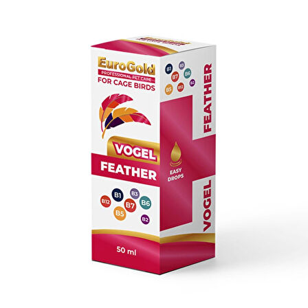 EuroGold Vogel Feather Kuş Tüy Vitamin Damlası 50 ml