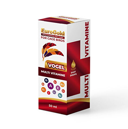 EuroGold Vogel Kuş Multi Vitamin Damlası 50 ml