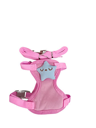 Pembe - Elegant Figürlü Kedi Göğüs Tasması