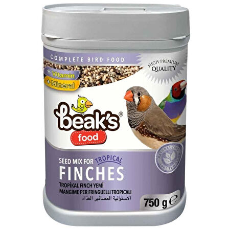 Beaks Tropikal Golden Finch Hint Bülbülü Yemi 750 Gr