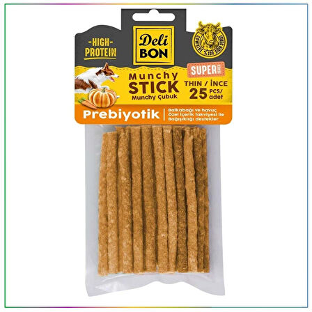 Delibon Super Munchy Çubuk Prebiyotik İnce Köpek Ödülü 25’li